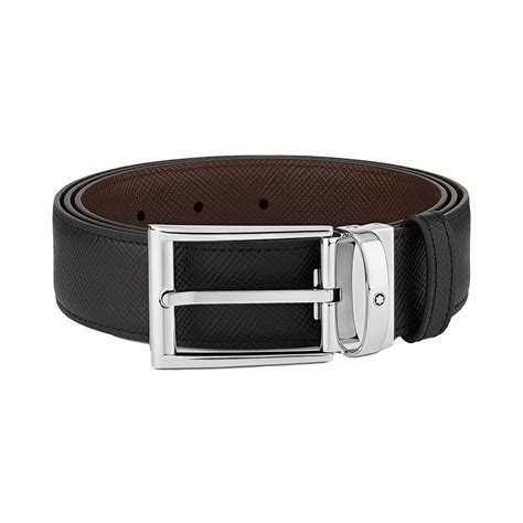 montblanc leather belt.